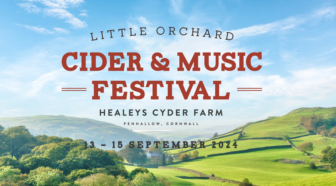 Little Orchard cider and music festival banner