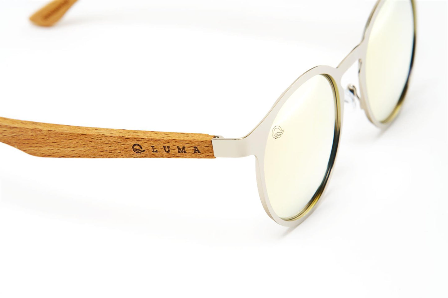 Luma sunglasses St Ives in Silver close up product shot