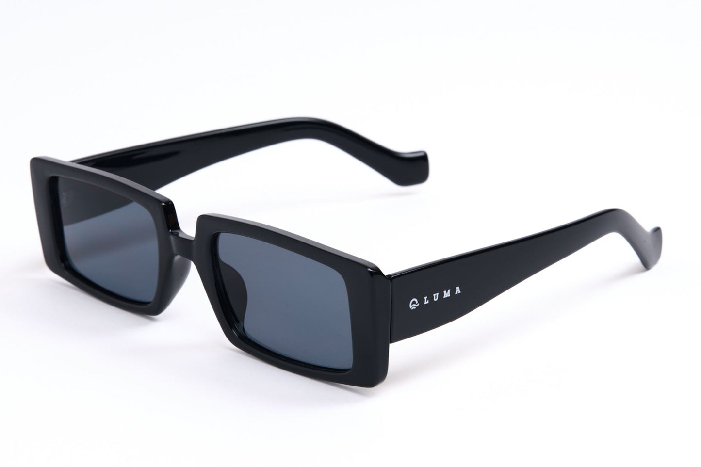 Luma Watergate sunglasses in black full frame product view