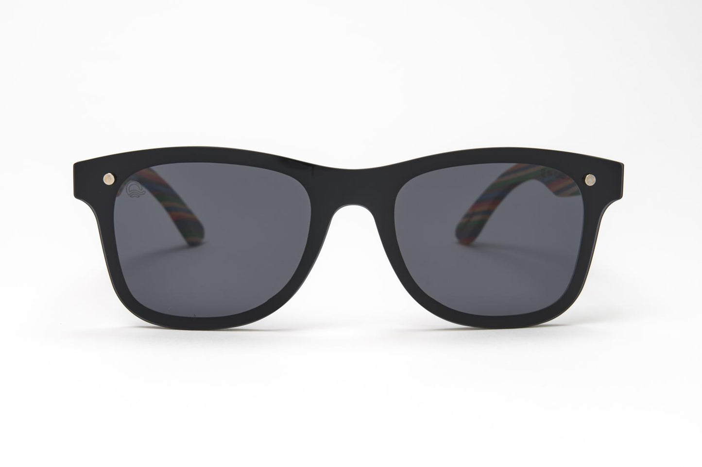 Luma sustainable sunglasses Croyde Black front view