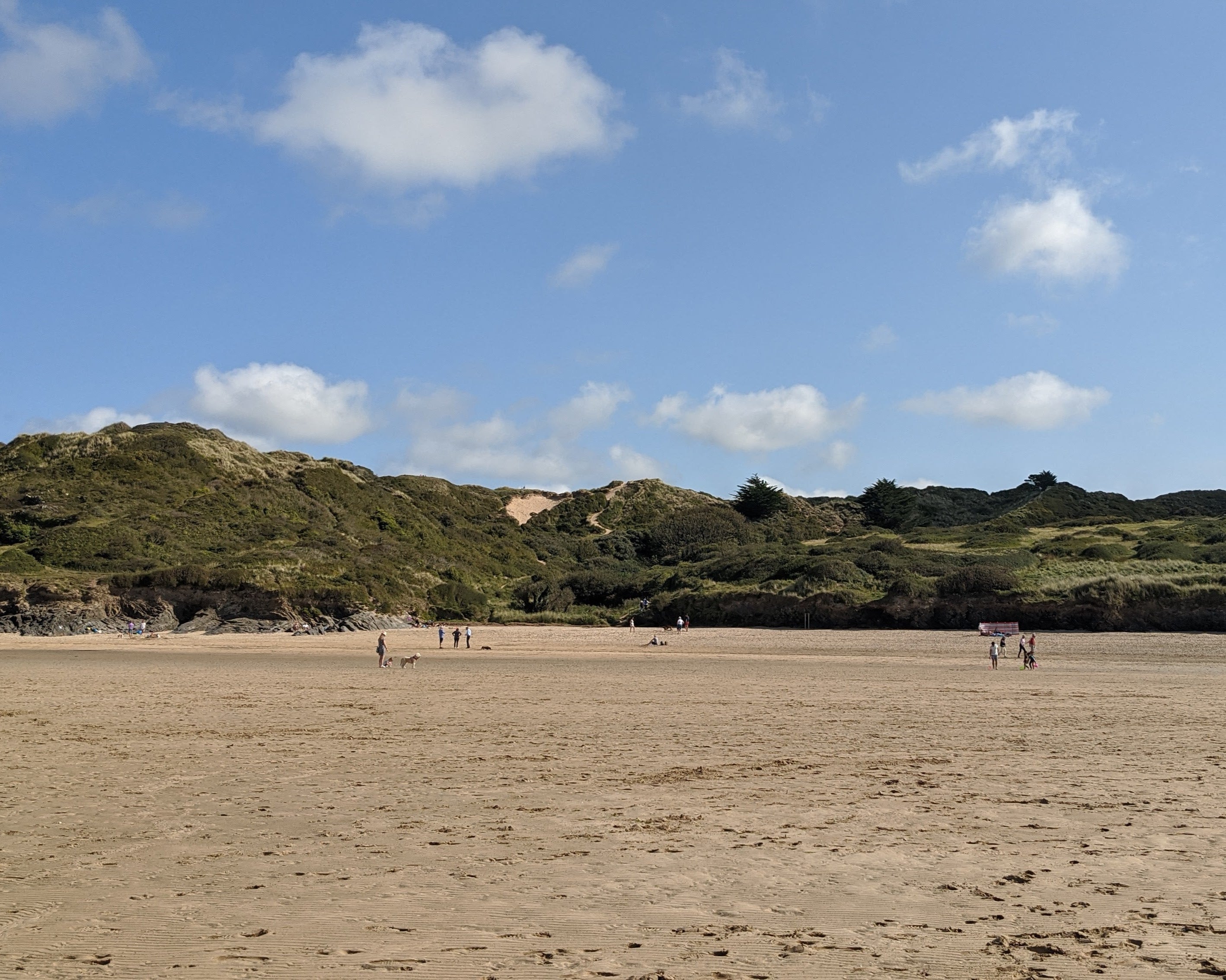 Harlyn bay beach view