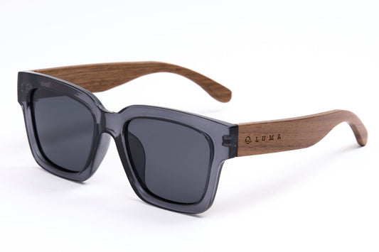 Luma Eyewear Polzeath in Smoke  product shot full frame