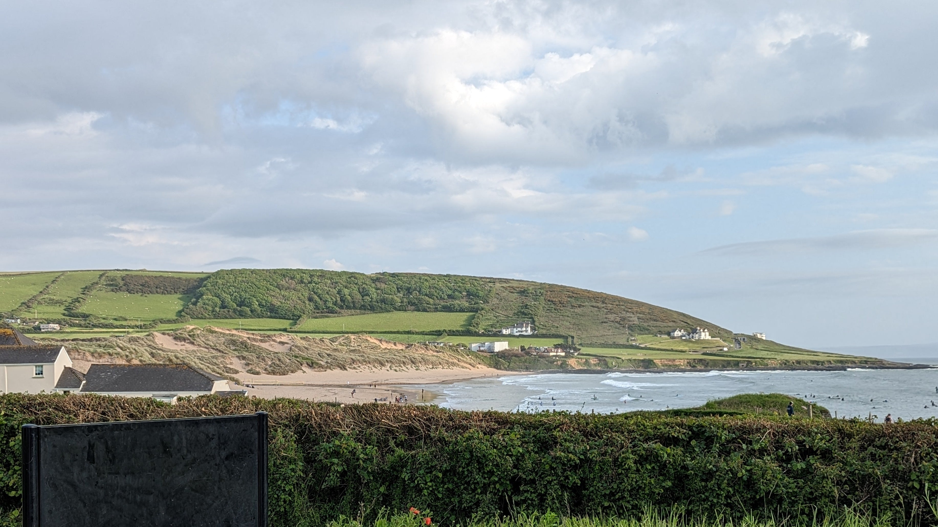 Croyde beach devon view