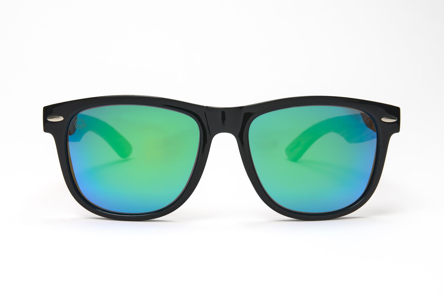 Luma Sunglasses - Beach Comber - Black/Green