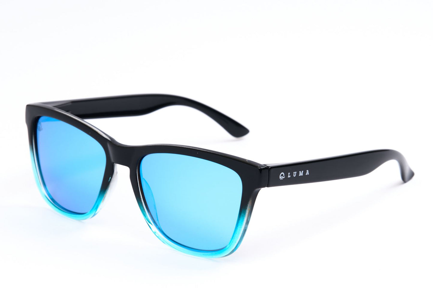 Luma eyewear Harlyn black blue full frame product view